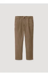 Hessnatur Stoffhose Bio-Baumwolle Khaki/Beige