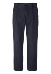 Hessnatur Stoffhose Bio-Baumwolle Dunkelblau/Blau/Hellblau