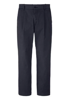 Hessnatur Stoffhose Bio-Baumwolle Dunkelblau/Blau/Hellblau