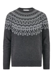 Strickpullover aus Schurwolle und Yak-Wolle (1-tlg)
