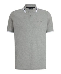 FALKE Poloshirt Grau/Hellgrau