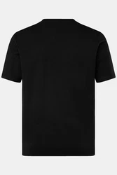 Men Plus T-Shirt Halbarm Basic Rundhals Schwarz