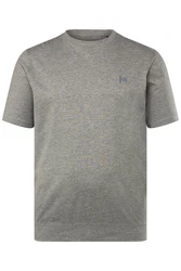 Men Plus T-Shirt Halbarm Basic Rundhals Grau/Hellgrau/Khaki/Dunkelgrau/Dunkelgrün