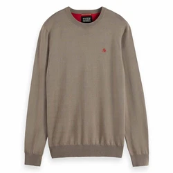 SCOTCH & SODA Sweatshirt Essential Khaki/Braun/Grau/Beige