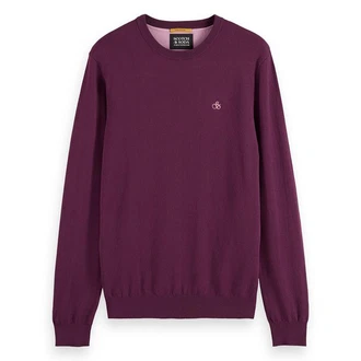 SCOTCH & SODA Sweatshirt Essential Lila/Dunkelrot/Rosa/Bordeaux