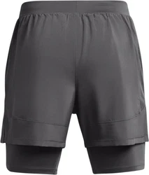 Under Armour Shorts Ua Launch 2-In-1 Shorts Dunkelgrau/Grau/Hellgrau
