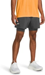 Under Armour Shorts Ua Launch 2-In-1 Shorts Dunkelgrau/Grau/Hellgrau