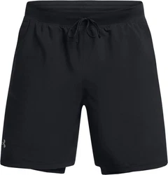 Under Armour Shorts Ua Launch 2-In-1 Shorts Schwarz/Dunkelgrau/Rot/Dunkelblau