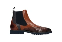 Melvin & Hamilton Stiefelette Emil 9 Braun/Rot
