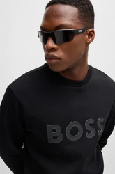 BOSS GREEN Sweatshirt Salbo mit Logodruck grün