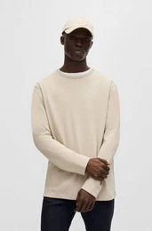 Langarmshirt Tempesto mit BOSS-Stickerei
