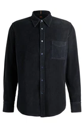BOSS Hemd Relegant Schwarz/Dunkelblau/Hellblau/Blau/Dunkelgrau