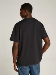 Tommy Jeans T-Shirt TJM REG GOLD SIGNATURE TEE EXT Schwarz