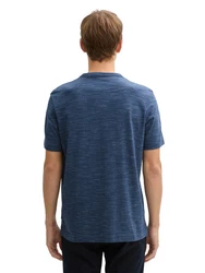 TOM TAILOR T-Shirt mit Brusttasche in Melange Optik 