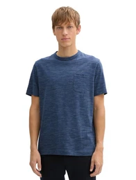 T-Shirt in Melange Optik