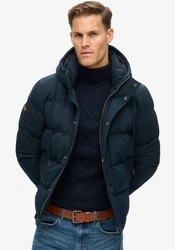 Superdry Steppjacke Everest Hooded Puffer Jacket navy