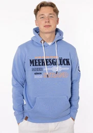 Hoodie Meeresglck Herren mit gesticktem Detail am rmel und Kapuze