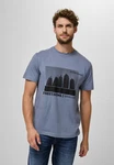 STREET ONE MEN Langarmshirt Blau/Lila/Dunkelblau/Grau