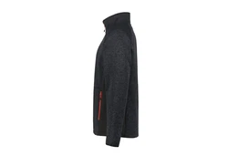 Icepeak Strickfleecejacke Bode Schwarz Melange