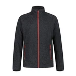 Icepeak Strickfleecejacke Bode Schwarz Melange