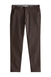 Next Chinohose Slim Fit Khaki/Dunkelbraun