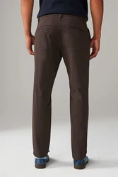 Next Chinohose Slim Fit Khaki/Dunkelbraun