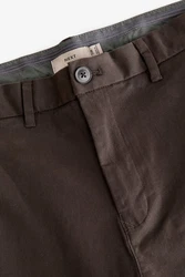 Next Chinohose Slim Fit Khaki/Dunkelbraun