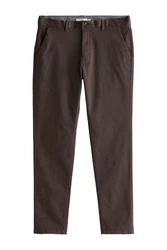 Next Chinohose Slim Fit Khaki/Dunkelbraun