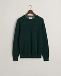 Gant Strickpullover R-Neck COTTON PIQUE C-NECK Dunkelgrün