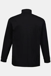 JP1880 T-Shirt Rollkragen-Shirt Basic Jersey Schwarz/Dunkelblau
