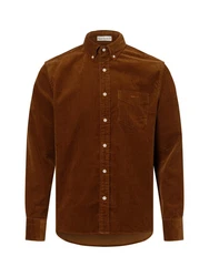 Gant Langarmhemd REG UT CORDUROY SHIRT Braun/Orange/Dunkelbraun