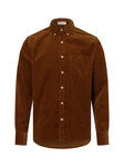 Gant Langarmhemd REG UT CORDUROY SHIRT Braun/Orange/Dunkelbraun