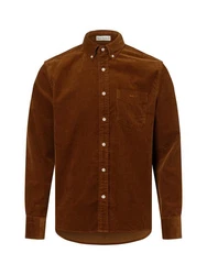 Gant Langarmhemd REG UT CORDUROY SHIRT Braun/Orange/Dunkelbraun