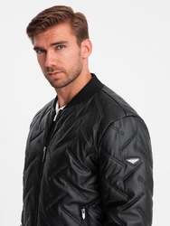 OMBRE Bomberjacke Schwarz/Dunkelgrau