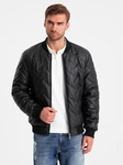 OMBRE Bomberjacke Schwarz/Dunkelgrau