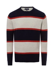 Andrew James Strickpullover Hellblau/Rot/Dunkelblau/Blau
