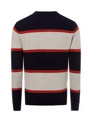 Andrew James Strickpullover Hellblau/Rot/Dunkelblau/Blau