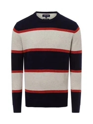 Andrew James Strickpullover Hellblau/Rot/Dunkelblau/Blau