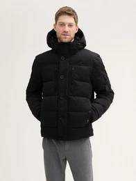 Winterjacke Pufferjacke mit abnehmbarer Kapuze