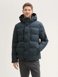 Winterjacke Pufferjacke mit abnehmbarer Kapuze