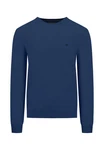 FYNCH-HATTON Strickpullover O-Neck Dunkelblau/Blau
