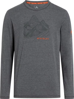 McKINLEY Longsleeve He.-Langarmshirt Harino II melange/grau dunkel