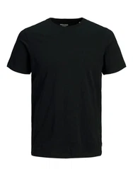 Jack & Jones T-Shirt JJEORGANIC BASIC TEE SS O-NECK NOOS Schwarz/Dunkelgrau