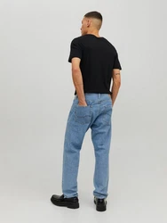 Jack & Jones T-Shirt JJEORGANIC BASIC TEE SS O-NECK NOOS Schwarz/Dunkelgrau