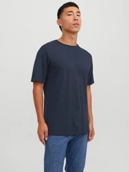 Jack & Jones T-Shirt JJEORGANIC BASIC TEE SS O-NECK NOOS Dunkelblau