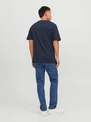 Jack & Jones T-Shirt JJEORGANIC BASIC TEE SS O-NECK NOOS Dunkelblau