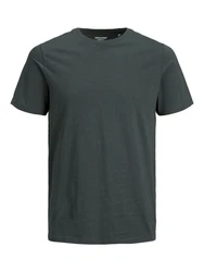 Jack & Jones T-Shirt JJEORGANIC BASIC TEE SS O-NECK NOOS Dunkelgrün/Grün/Dunkelgrau