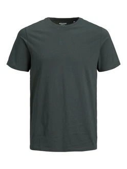 Jack & Jones T-Shirt JJEORGANIC BASIC TEE SS O-NECK NOOS Dunkelgrün/Grün/Dunkelgrau