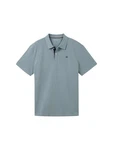 TOM TAILOR Basic Piqué Poloshirt T-Shirt Blau/Grau/Hellblau