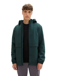 TOM TAILOR Jacke Grün/Dunkelgrün/Grau/Dunkelblau/Türkis